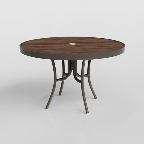 Moderner Esstisch - Cancun  - Tidelli - Glas / Gestell aus Aluminium / rund