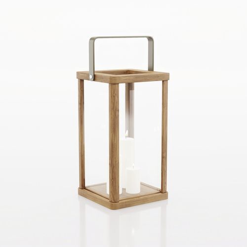 Moderne Laterne - Club  - Tidelli - Aluminium / Eukalyptusholz / andere Formen