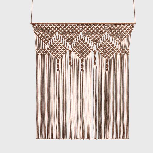 Motiv-Vorhang - Macrame - Tidelli - Aluminium / Kordel