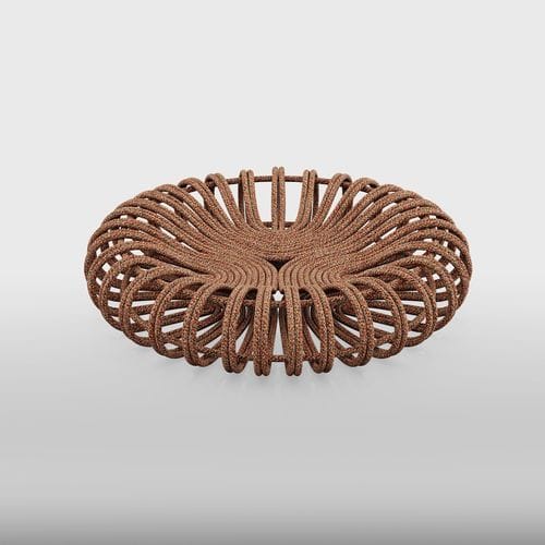 Modernes Sitzkissen - Imperial  - Tidelli - Aluminium / Kordel / rund