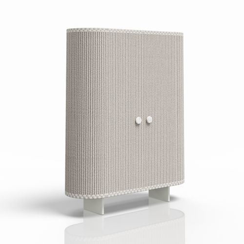 Hohes Sideboard - 8871  - Tidelli - modern / Aluminium / Marmor