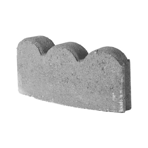 Randstein für Garten 12IN CURVED SCALLOP PAVESTONE Beton / Stein