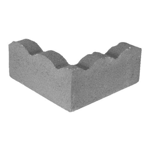 Randstein für Garten - 34IN CORNER SCALLOP - PAVESTONE - Beton / Stein / andere Formen