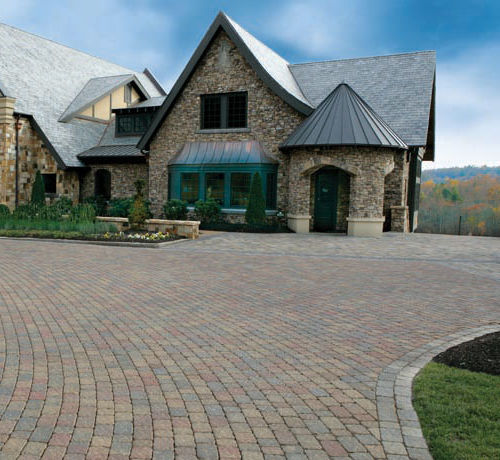 Stein-Pflasterstein - ADIRONDACK - PAVESTONE - Hochleistung und Schwerlast / für öffentliche Bereiche