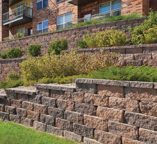 Hohler Betonstein - BROADSTONE® - PAVESTONE - für Stützmauer / Steinoptik