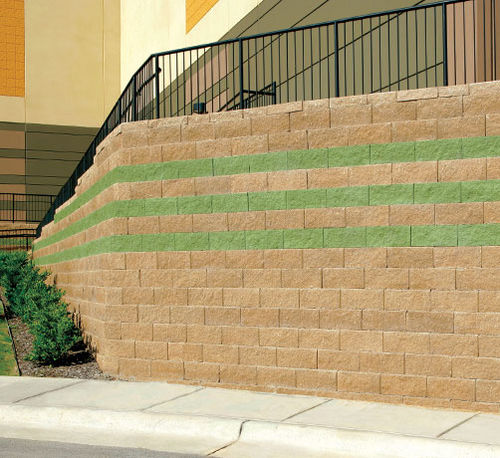 Massiv-Betonstein - VALERA STRAIGHT - PAVESTONE - für Stützmauer / Steinoptik