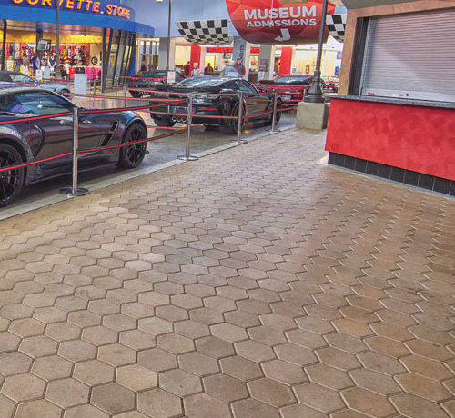 Betonpflasterstein - HEXAGON - PAVESTONE - für Außenbereich / Fußgänger / für öffentliche Bereiche