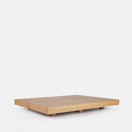 Moderner Couchtisch - ZEUS - PORVENTURA - Eiche / amerikanischer Nussbaum / Gestell aus Holz