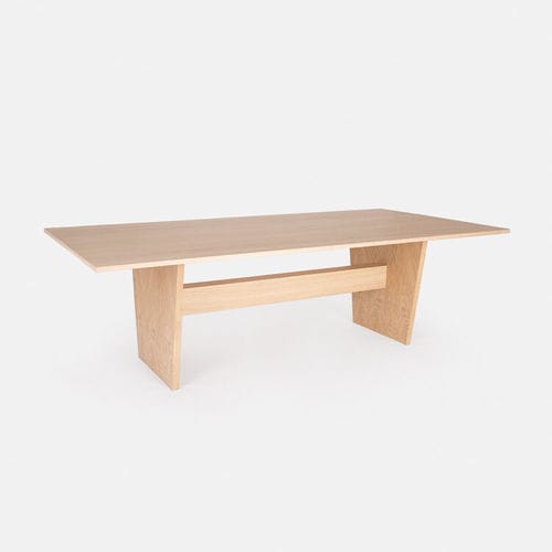 Moderner Esstisch - NOVA - PORVENTURA - Eiche / amerikanischer Nussbaum / Gestell aus Holz
