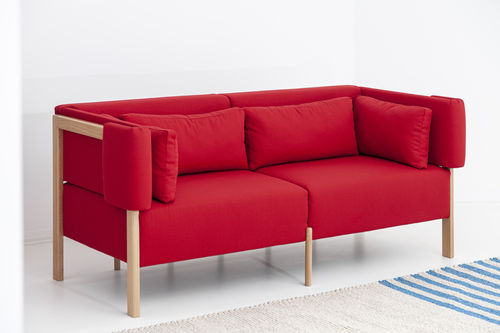 Modernes Sofa - COD  - PORVENTURA - Stoff / grau / schwarz