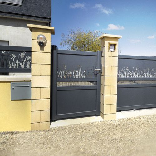 Gartentor / thermolackiertes Aluminium - TESSELLE - KSM PRODUCTION