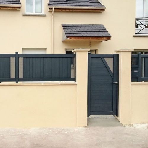 Gartentor / thermolackiertes Aluminium - SOLANO - KSM PRODUCTION