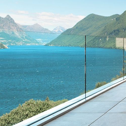 Aluminium-Geländer - BELT - KSM PRODUCTION - Glasplatten / für Außenbereich / für Treppen