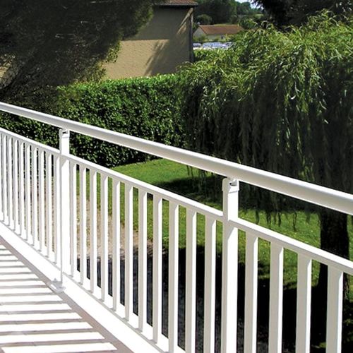 Aluminium-Geländer - MALACCA - KSM PRODUCTION - mit Stangen / für Außenbereich / für Treppen