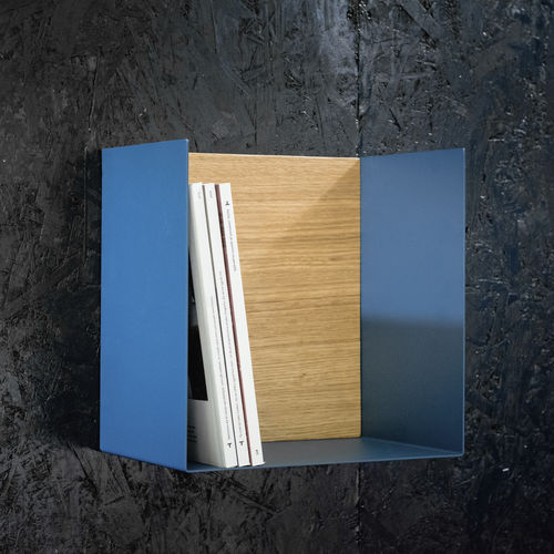Wandmontiertes Regal - IZI - 3S design - modern / pulverbeschichteter Stahl / Stahlblech