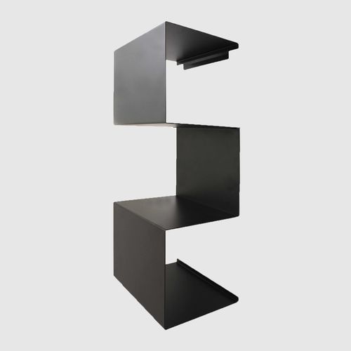 Wandmontiertes Regal - S MAX - 3S design - modern / pulverbeschichteter Stahl / Stahlblech