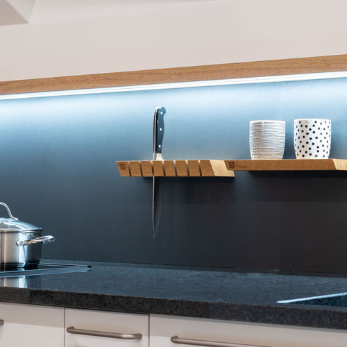 Massivholz-Messerblock - W • oblique - 3S design - Eiche