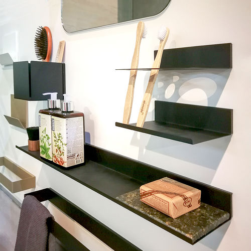 Wandmontiertes Regal - C40 • basic - 3S design - minimalistisches Design / pulverbeschichteter Stahl / für Büro