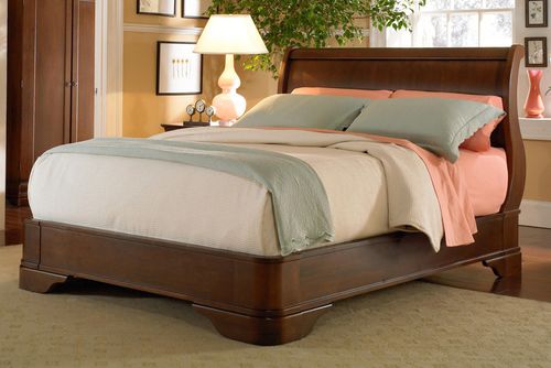 Doppelbett - LOUIS PHILIPPE - West Furniture - Louis Philippe I. Stil / Kopfteil / Holz