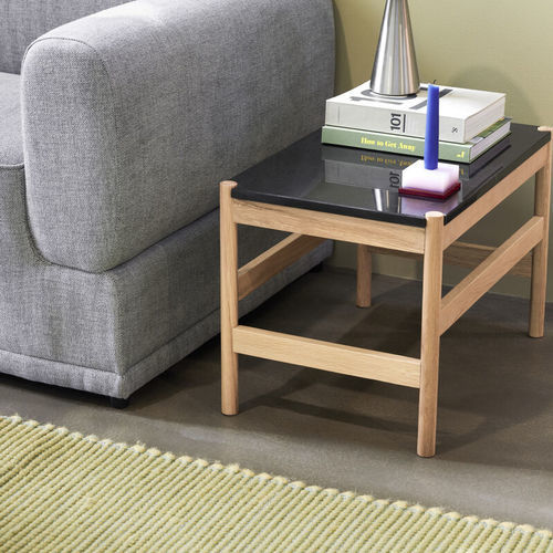 Beistelltisch / skandinavisches Design - Raw - Hübsch A/S - Eiche / MDF / Marmor