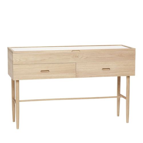 Moderner Konsolentisch - Treasure - Hübsch A/S - Eiche / Holzfurnier / MDF