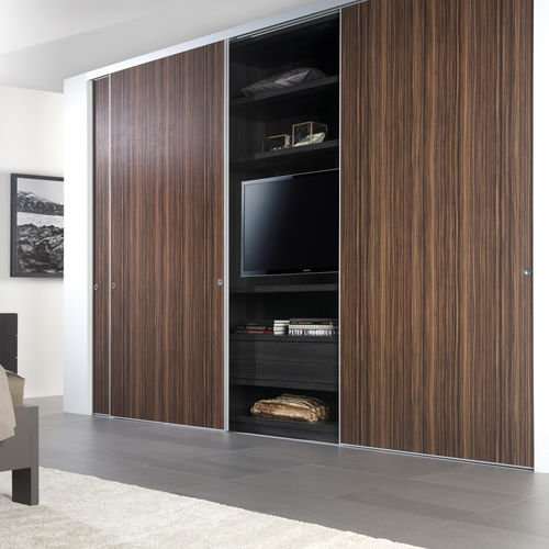 Moderner Kleiderschrank - PURE - Noteborn BV - Aluminium / mit Schiebetür