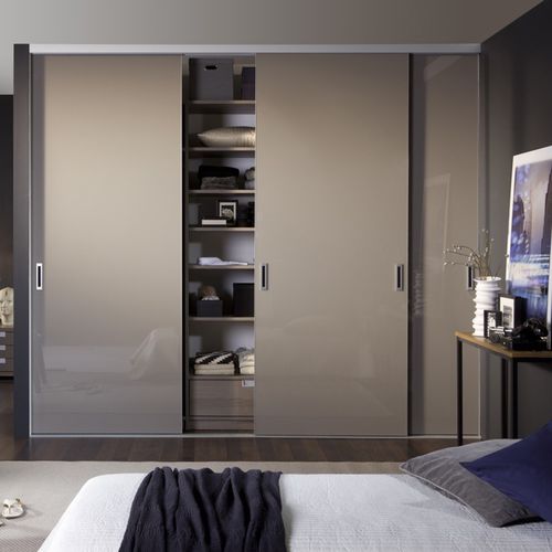 Moderner Kleiderschrank - COUTURE - Noteborn BV - Holz / Glas / mit Schiebetür