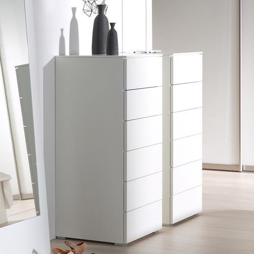 Moderner Chiffonnier - NIGHT  - Noteborn BV - lackiertes Holz / weiß