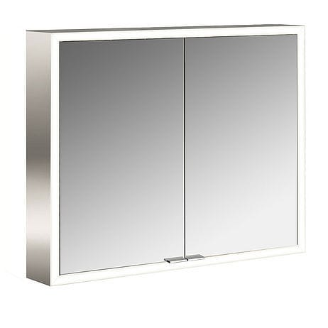 Wandmontierter Spiegel für Badezimmer - 9497 060 62 - Emco Bad GmbH & Co. KG - modern / rechteckig / weiß