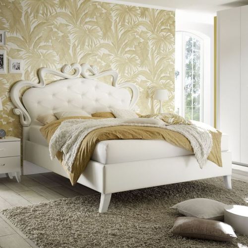 Doppelbett - CLEOPATRA - LC spa - Stil / gepolstertes Kopfteil / Holz