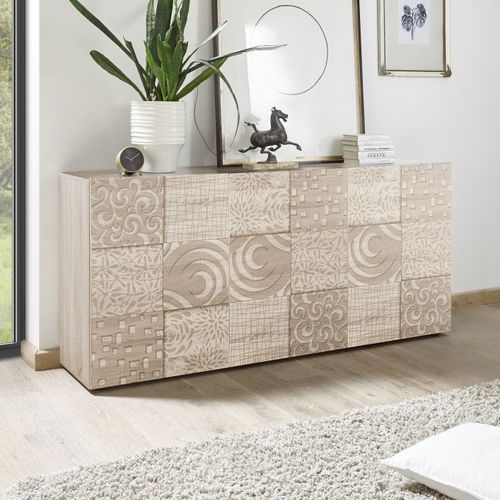 Modernes Sideboard - MIRO - LC spa - Eiche / weiß