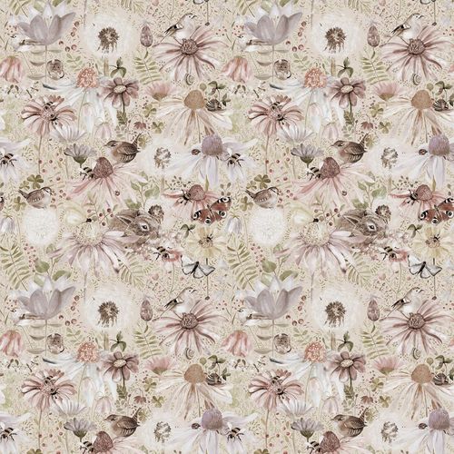 Moderne Tapete - MEADOW - Mr Perswall - Blumenmotiv / Tapetenoptik / beige