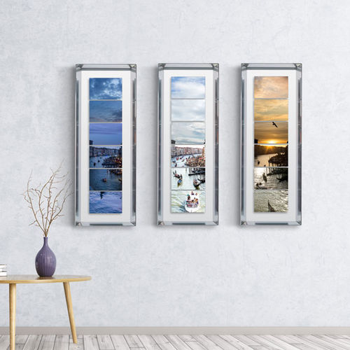 Landschaftsgemälde - VENICE COLLAGEPHOTO  | DESIGN ALUMINUM FRAME - San Polo Art Gallery | Contemporary Art & Design i - gegenständliche Malerei / für Hotels / für Büro
