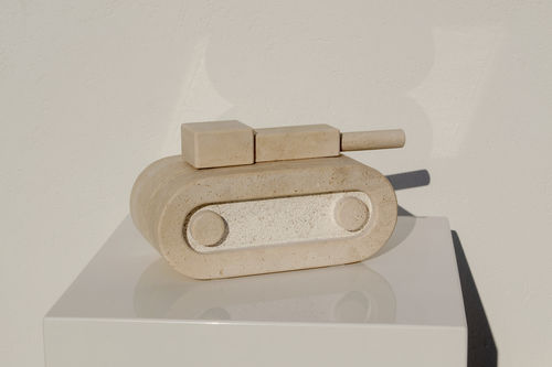 Marmorskulptur - GAME. NO WAR: TRAVERTINE - San Polo Art Gallery | Contemporary Art & Design i - für Außenbereich / für Gewerbegebrauch