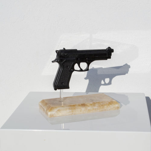 Natursteinskulptur - TOY GUN - San Polo Art Gallery | Contemporary Art & Design i - für Außenbereich / für Gewerbegebrauch