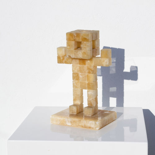 Steinskulptur - PIXEL 3D "ASTRONAUT" - San Polo Art Gallery | Contemporary Art & Design i - für Außenbereich / für Gewerbegebrauch