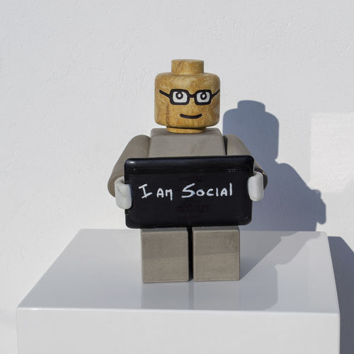 Marmorskulptur - I AM SOCIAL "MILLENNIALS&rdquo; - San Polo Art Gallery | Contemporary Art & Design i - für Außenbereich / für Gewerbegebrauch