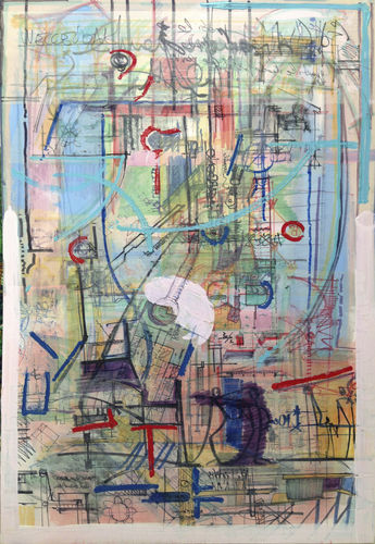 Acrylgemälde - Untitled 1 STRATICOLLAGE - San Polo Art Gallery | Contemporary Art & Design i - Kombi / abstrakt / für Kunstgalerien