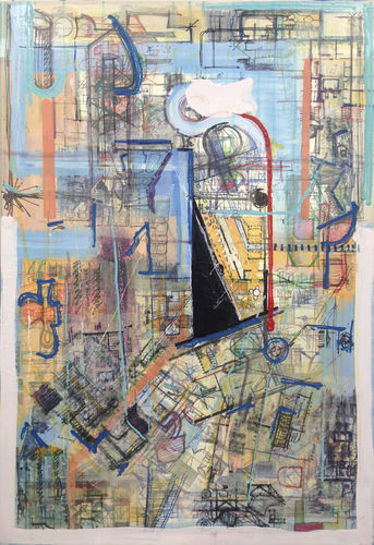Acrylgemälde - Untitled 2 STRATICOLLAGE - San Polo Art Gallery | Contemporary Art & Design i - Kombi / abstrakt / für Kunstgalerien
