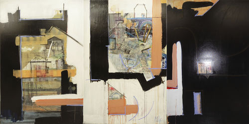 Acrylgemälde - Tryptic STRATICOLLAGE - San Polo Art Gallery | Contemporary Art & Design i - Kombi / abstrakt / für Kunstgalerien