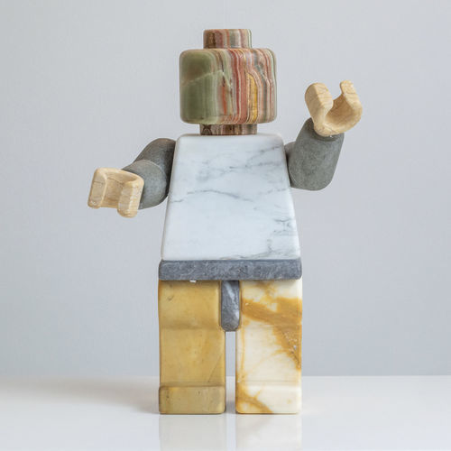 Marmorskulptur - GEORGE - San Polo Art Gallery | Contemporary Art & Design i - freistehend / für Kunstgalerien / grün