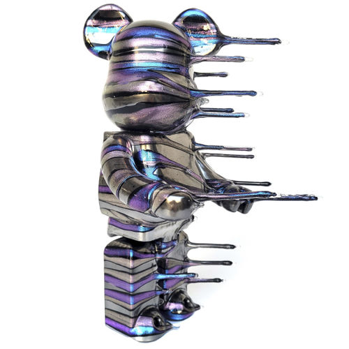 Harz-Skulptur - Blown Away 400% Bearbrick - San Polo Art Gallery | Contemporary Art & Design i - Acryl / für Außenbereich / handgefertigt