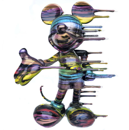 Harz-Skulptur - Blown Away Mickey - San Polo Art Gallery | Contemporary Art & Design i - Acryl / für Außenbereich / handgefertigt