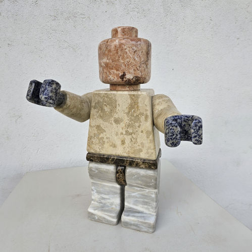 Marmorskulptur - ARNALDO  - San Polo Art Gallery | Contemporary Art & Design i - freistehend / für Kunstgalerien / blau