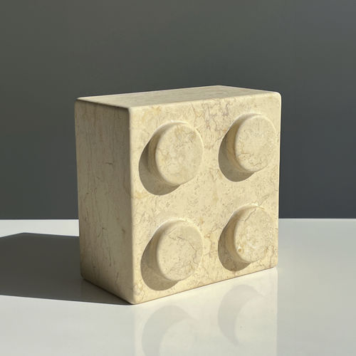 Marmorskulptur - BRICK 4 - San Polo Art Gallery | Contemporary Art & Design i - für Außenbereich / handgefertigt / Garten