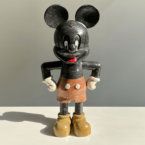 Marmorskulptur - MICKEY MOUSE “non fatemi arrabbiare!” - San Polo Art Gallery | Contemporary Art & Design i - für Außenbereich / handgefertigt / Garten