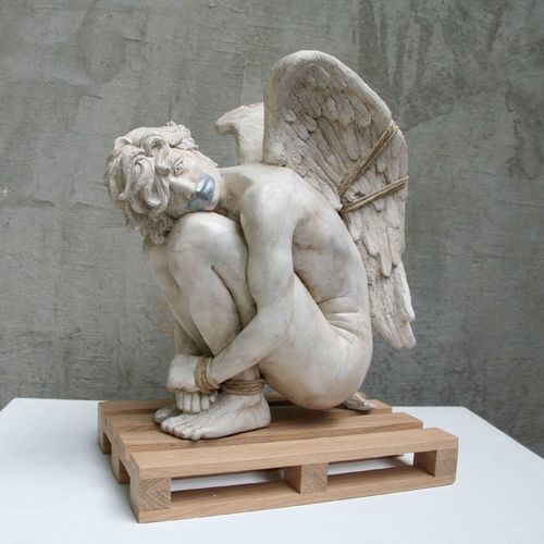 Holzskulptur - Pallet n° 4, 2022 - San Polo Art Gallery | Contemporary Art & Design i - Stein / Verbundwerkstoff / handgefertigt