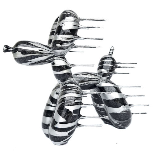 Metallskulptur - Blown Away Balloon Dog - San Polo Art Gallery | Contemporary Art & Design i - Harz / Ton / Acryl
