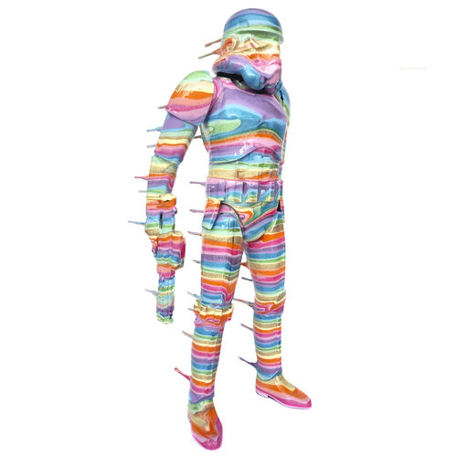 Metallskulptur - Blown Away Trooper- Rainbow Sherbet - San Polo Art Gallery | Contemporary Art & Design i - Harz / Ton / Acryl