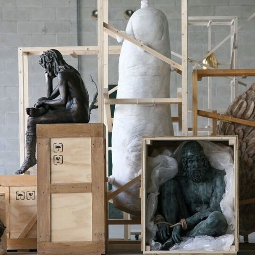 Steinskulptur - Daniele Accossato | Art installations | Sculpture | Unique  - San Polo Art Gallery | Contemporary Art & Design i - Verbundwerkstoff / für Außenbereich / handgefertigt